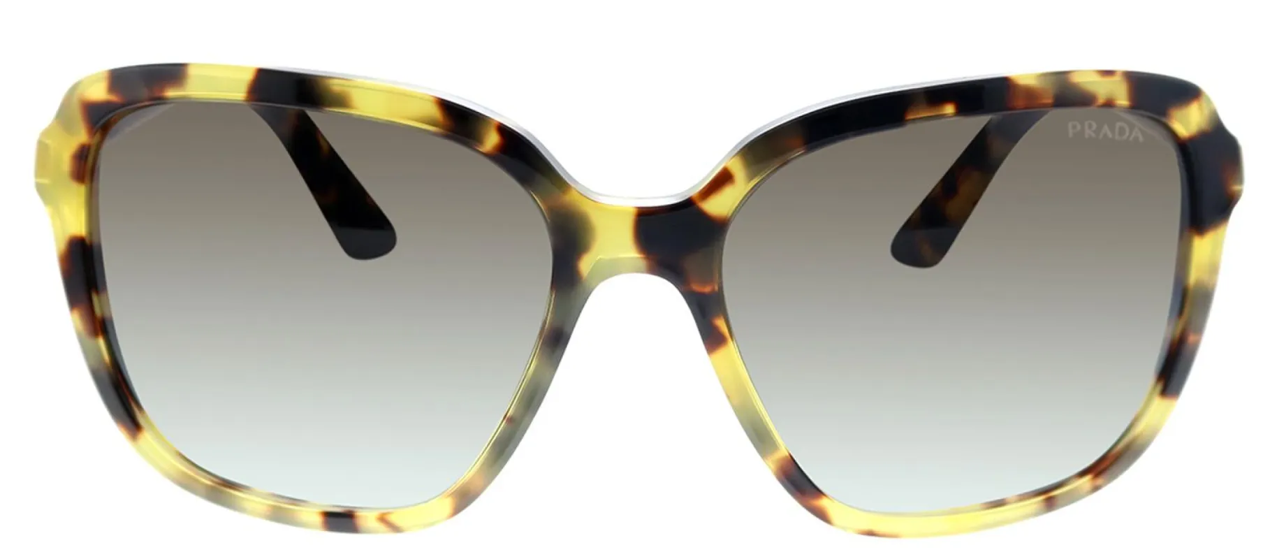 Prada PR 10VS 7S00A7 Square Plastic Tortoise Sunglasses with Grey Gradient Lens sold by Gaffos