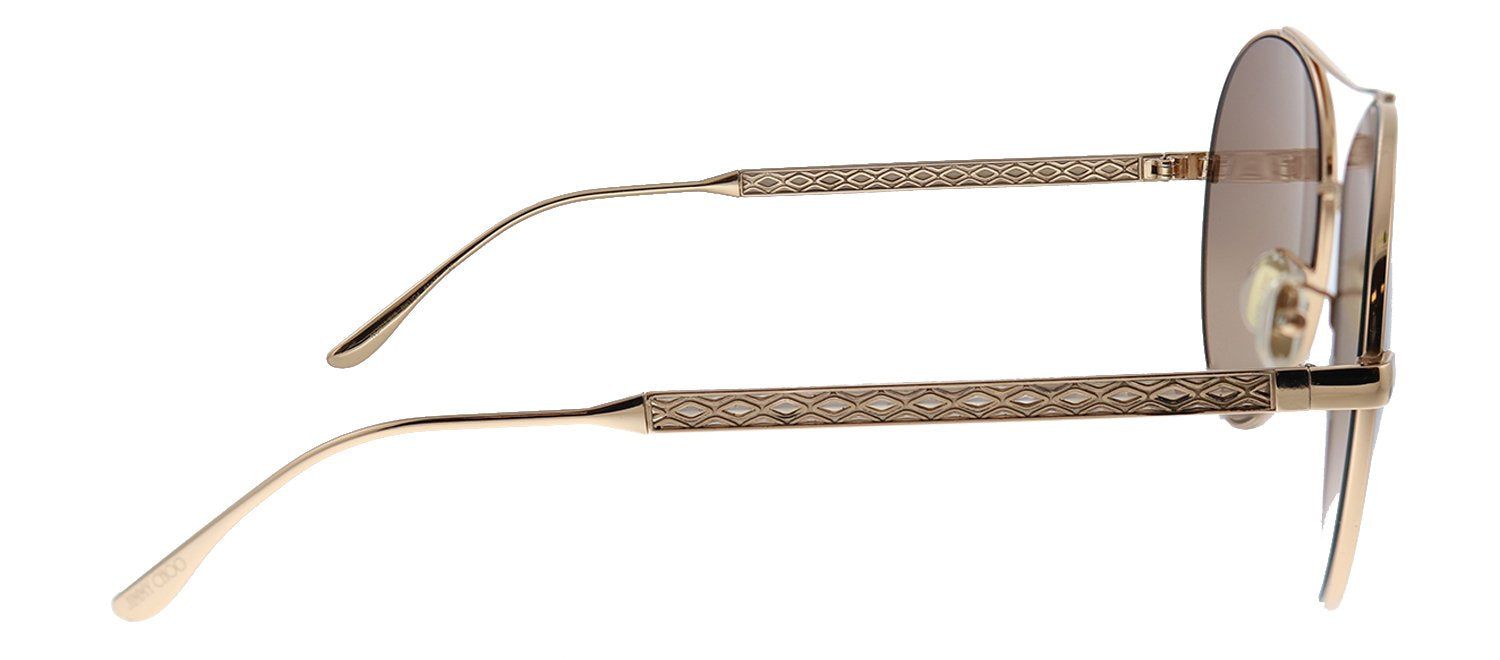 Jimmy Choo JC NORIA/F/S BKU G4 Aviator Metal Brown Sunglasses with Brown Mirror Lens sold by Gaffos product image thumbnail 3