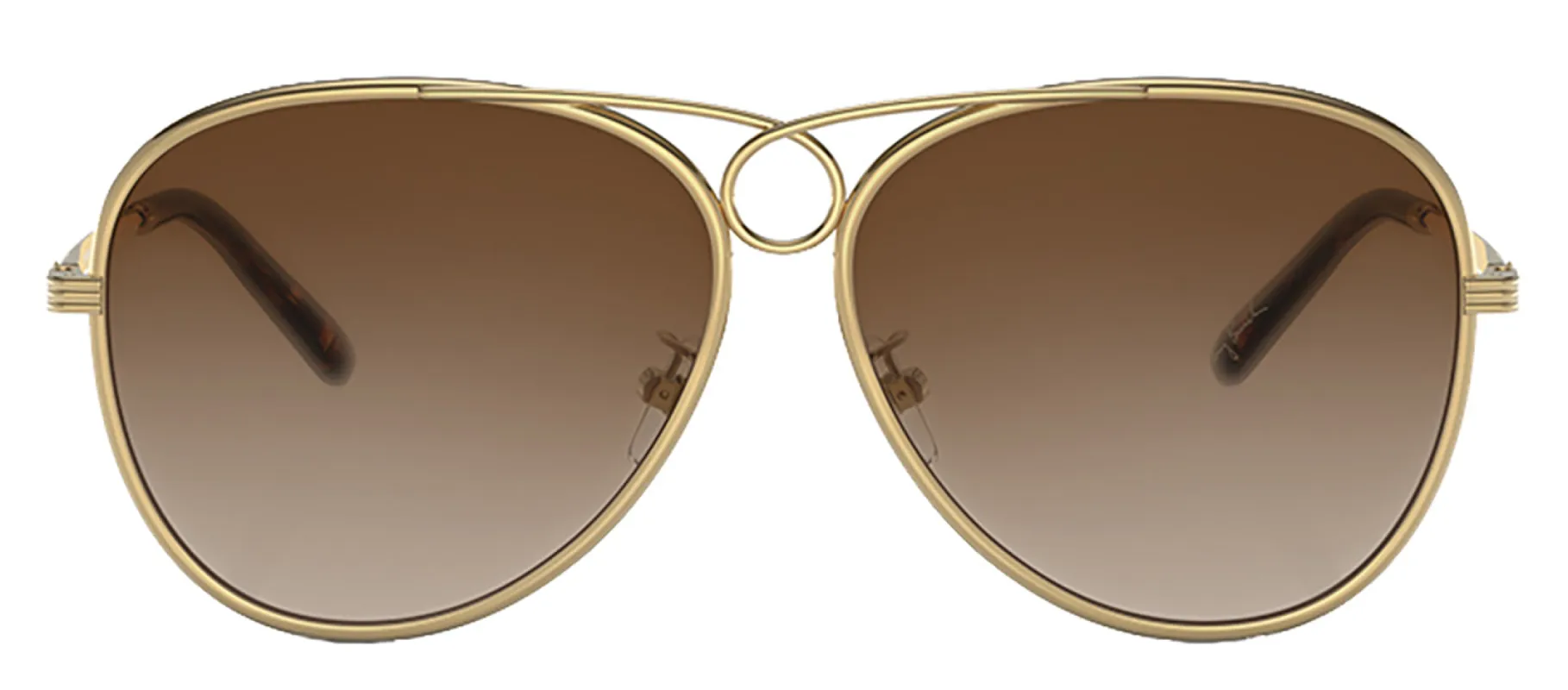 Tory Burch TY 6093 330413 Pilot Metal Gold Sunglasses with Brown Gradient Lens sold by Gaffos