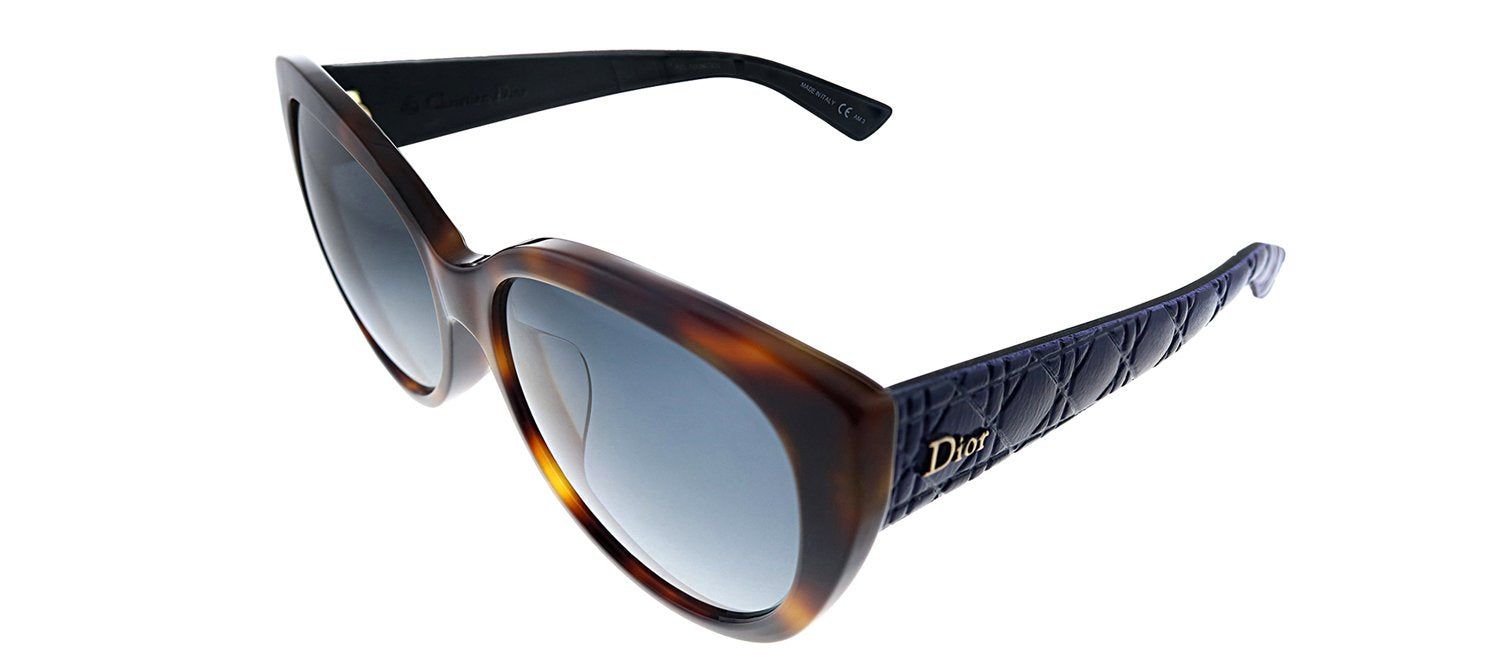 Dior CD Diorlady1RF GRS Cat-Eye Plastic Havana Sunglasses with Grey Gradient Lens sold by Gaffos product image thumbnail 2