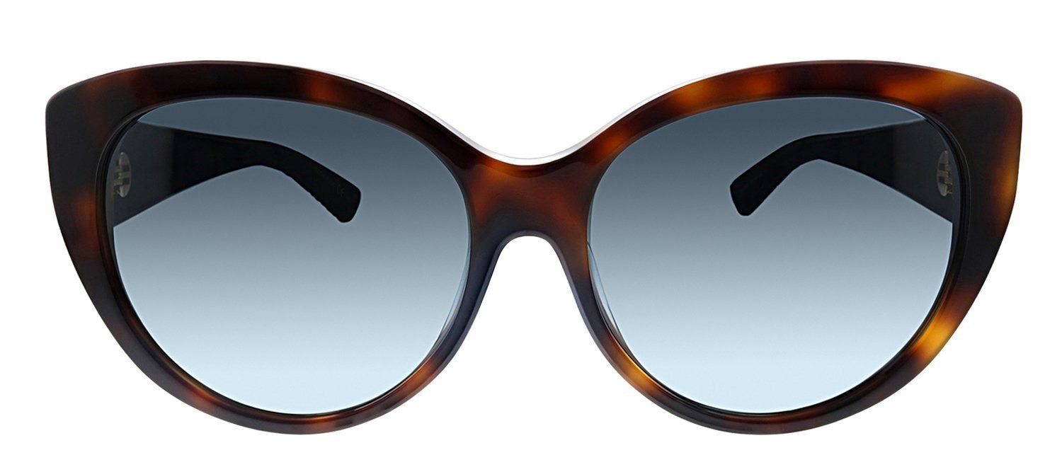 Dior CD Diorlady1RF GRS Cat-Eye Plastic Havana Sunglasses with Grey Gradient Lens sold by Gaffos