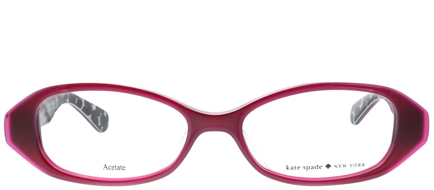 Kate Spade KS Lisann/F S4P Oval Plastic Burgundy/ Red Eyeglasses with Demo Lens sold by Gaffos
