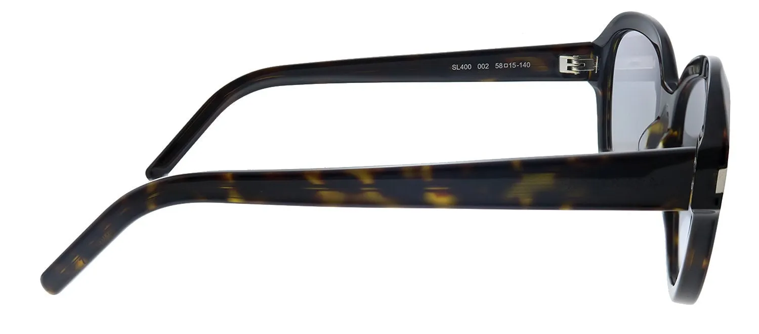 Saint Laurent SL 400 002 Oval Acetate Havana Sunglasses with Grey Gradient Lens sold by Gaffos product image thumbnail 3