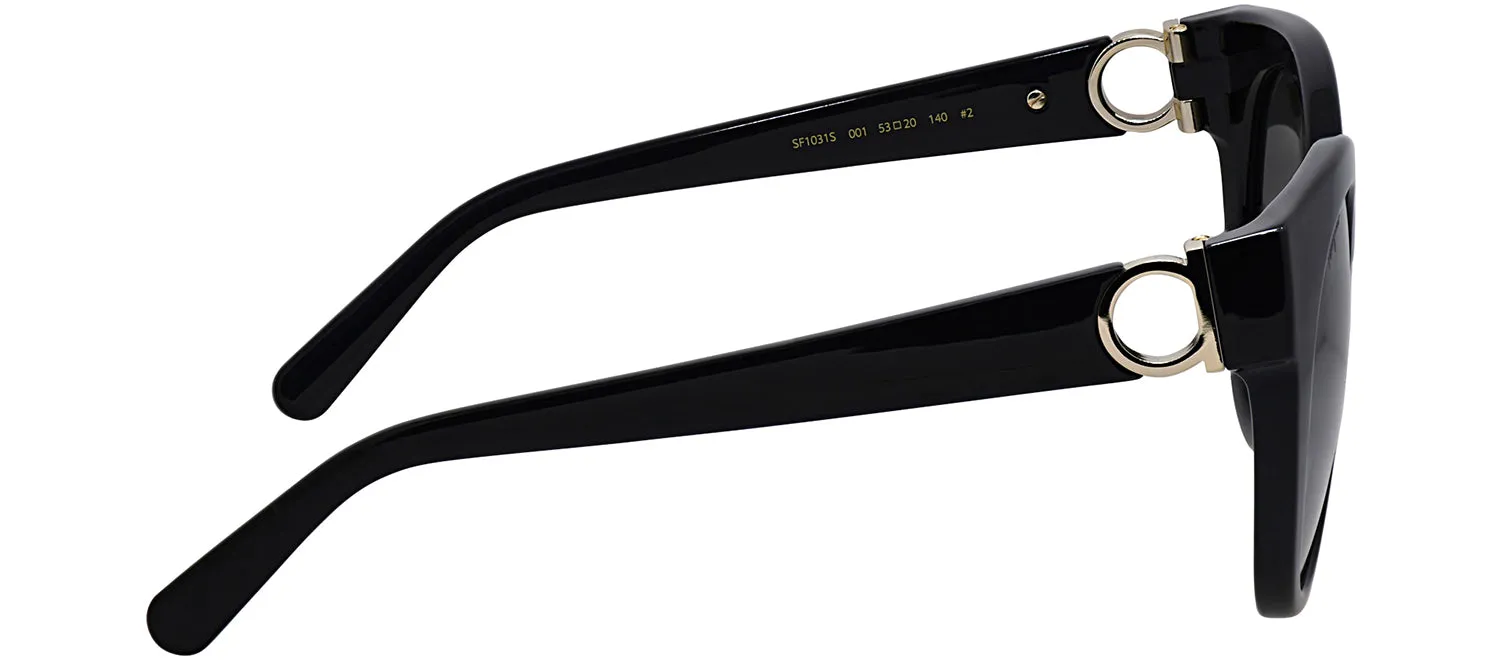 Salvatore Ferragamo SF 1031S 001 Cat Eye Plastic Black Sunglasses with Grey Lens sold by Gaffos product image thumbnail 3