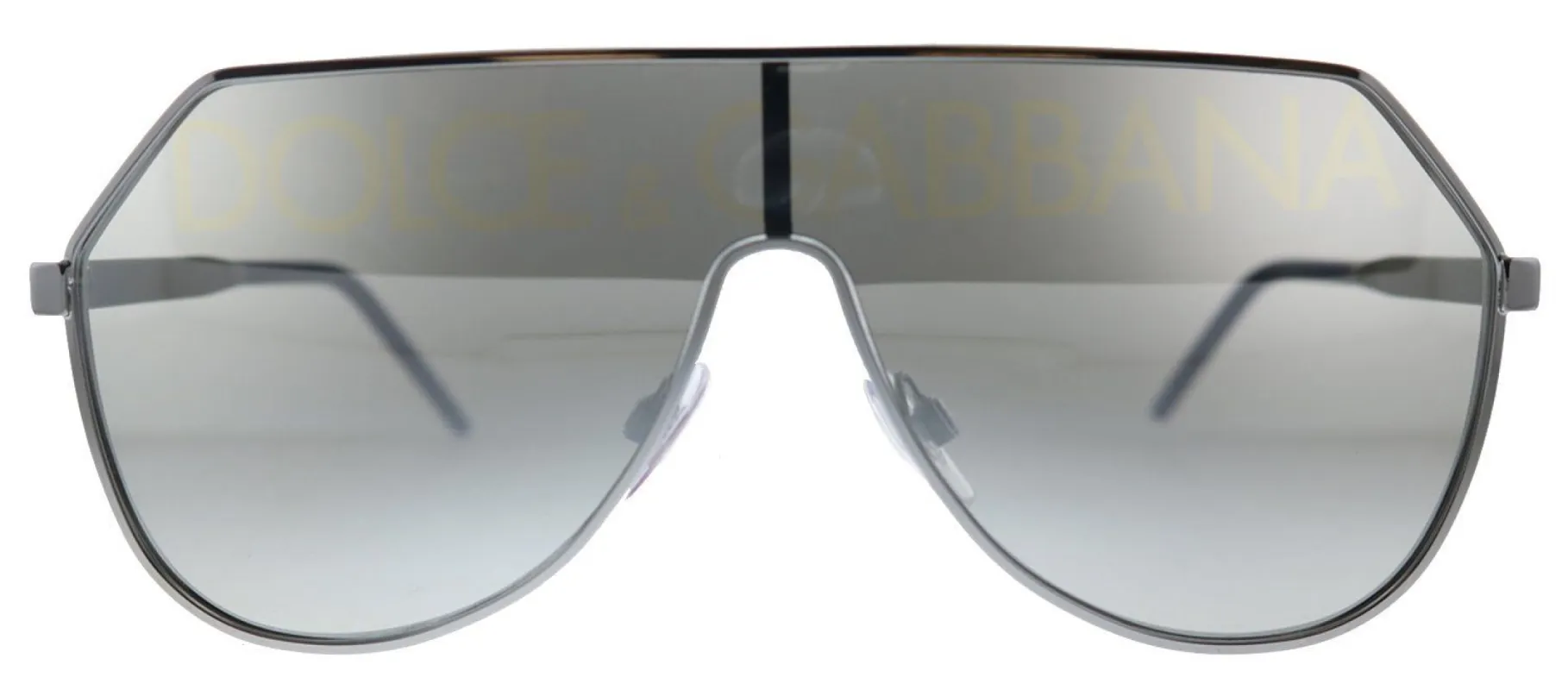 Dolce & Gabbana DG 2221 04/N Aviator Metal GunMetal Sunglasses with Silver Gradient Mirrored Lens sold by Gaffos