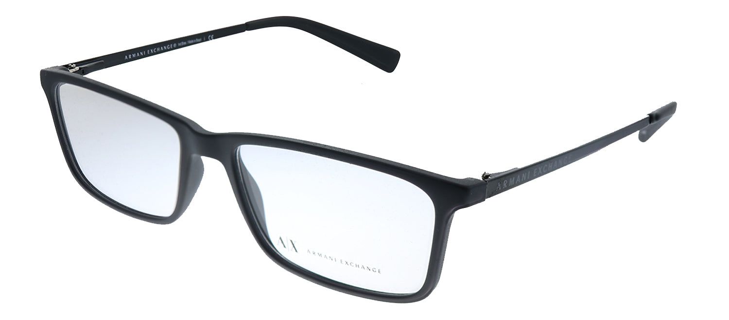 Armani Exchange AX 3027 8078 Rectangle Plastic Black Eyeglasses with Demo Lens sold by Gaffos product image thumbnail 2