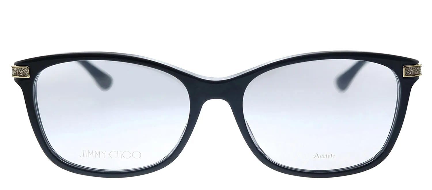 Jimmy Choo JC 269 807 Rectangle Plastic Black Eyeglasses with Demo Lens sold by Gaffos