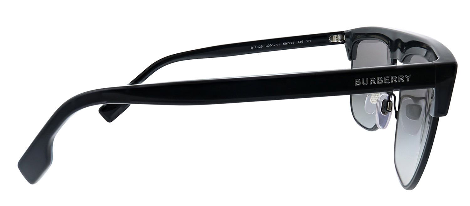 Burberry BE 4325 300111 Geometric Plastic Black Sunglasses with Grey Gradient Lens sold by Gaffos product image thumbnail 3