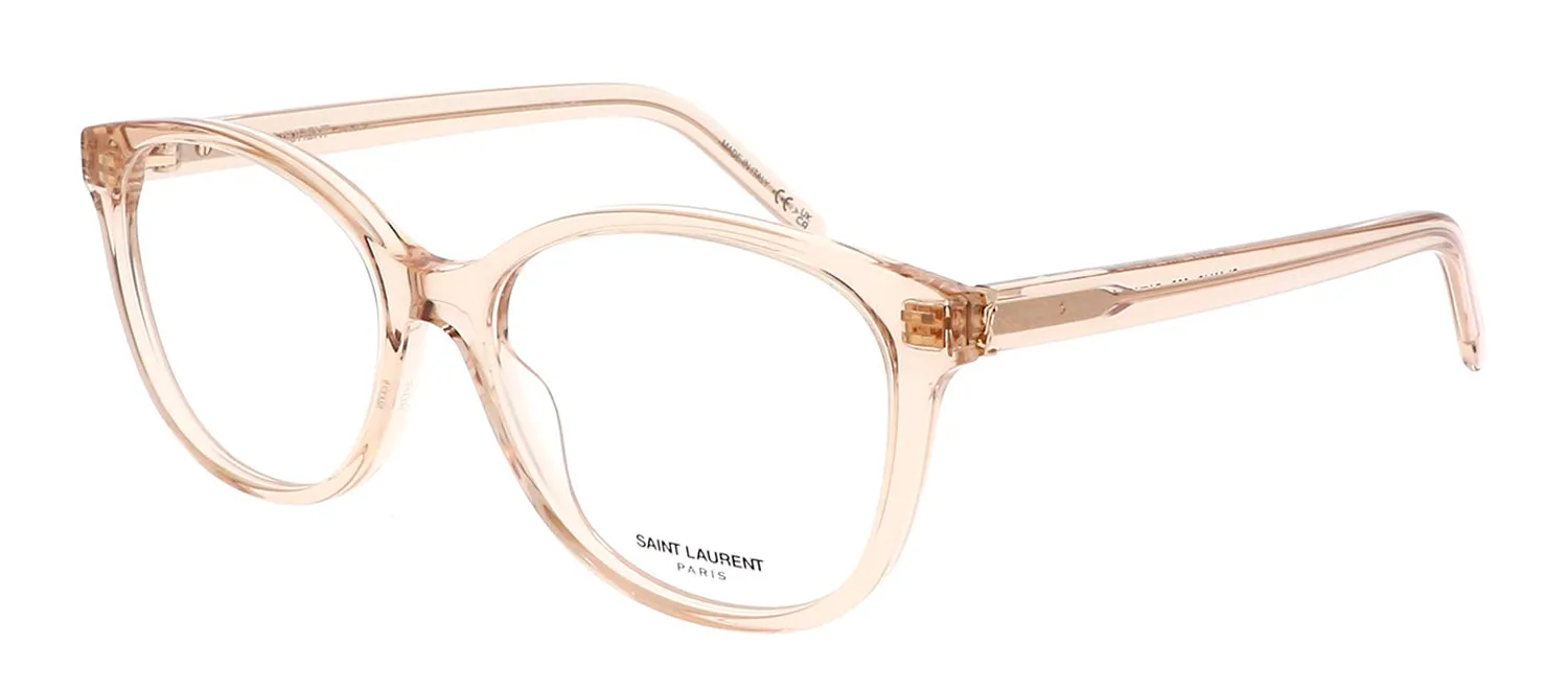 Saint Laurent SL M112O 003 Round Plastic Nude Eyeglasses with Clear Lens sold by Gaffos product image thumbnail 2