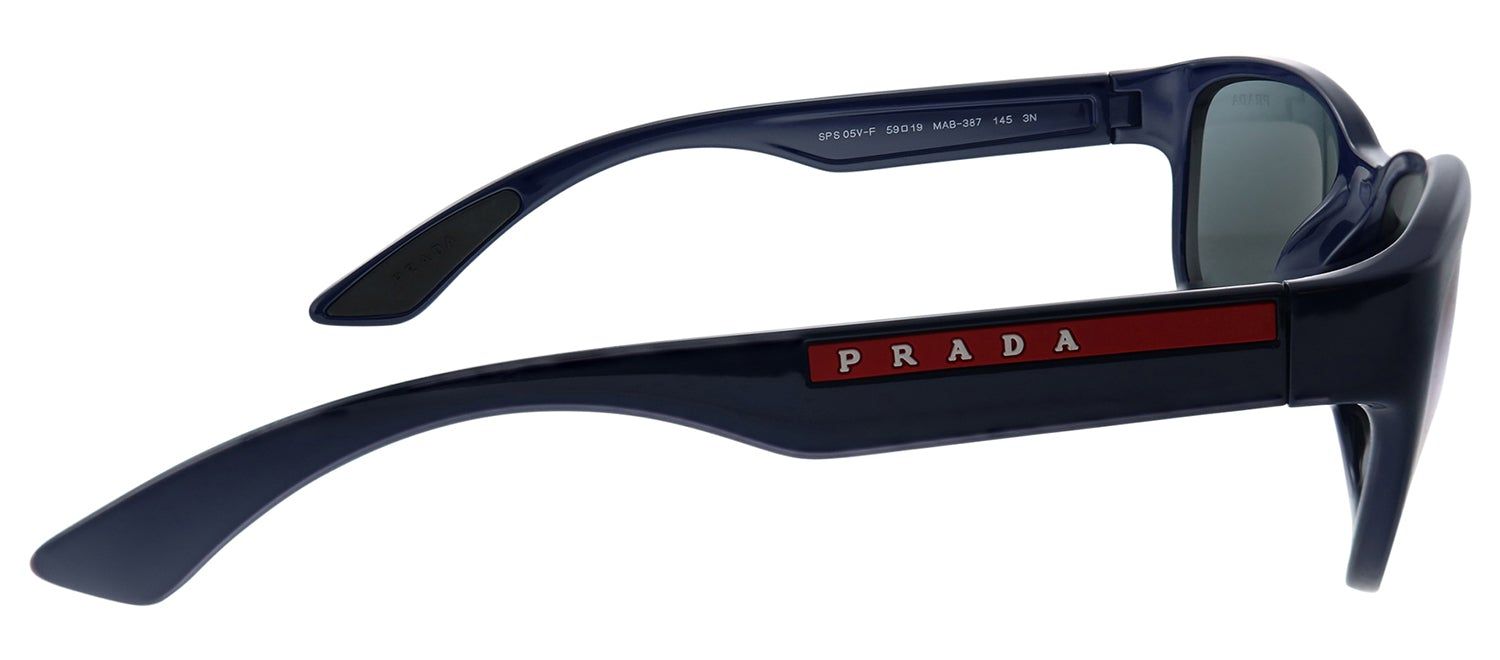 Prada Linea Rossa PS 05VSF MAB387 Rectangle Plastic Blue Sunglasses with Grey Lens sold by Gaffos product image thumbnail 3