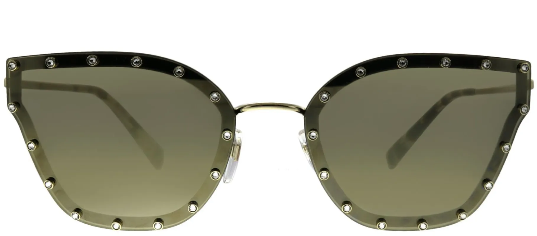 Valentino VA 2028 30035A Butterfly Metal Gold Sunglasses with Gold Mirror Lens sold by Gaffos