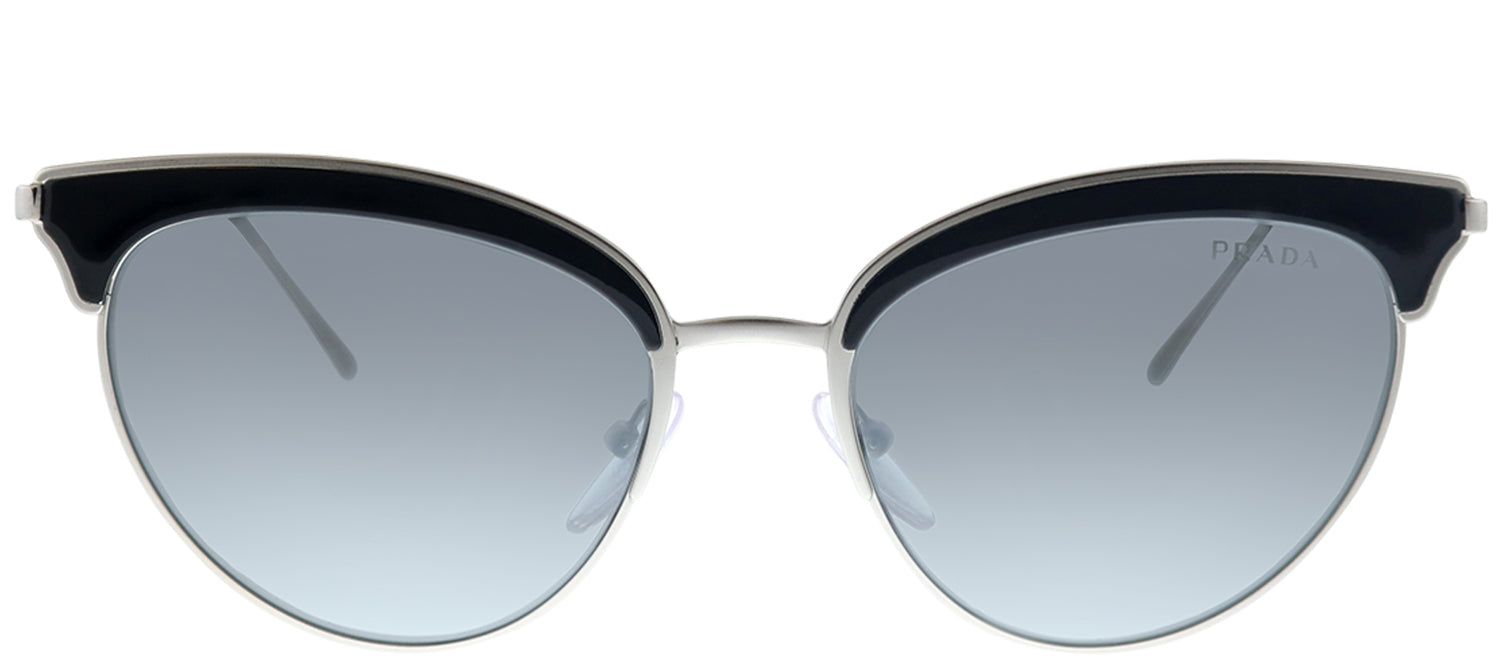 Prada PR 60VS 421407 Cat-Eye Metal Black Sunglasses with Grey Mirror Lens sold by Gaffos