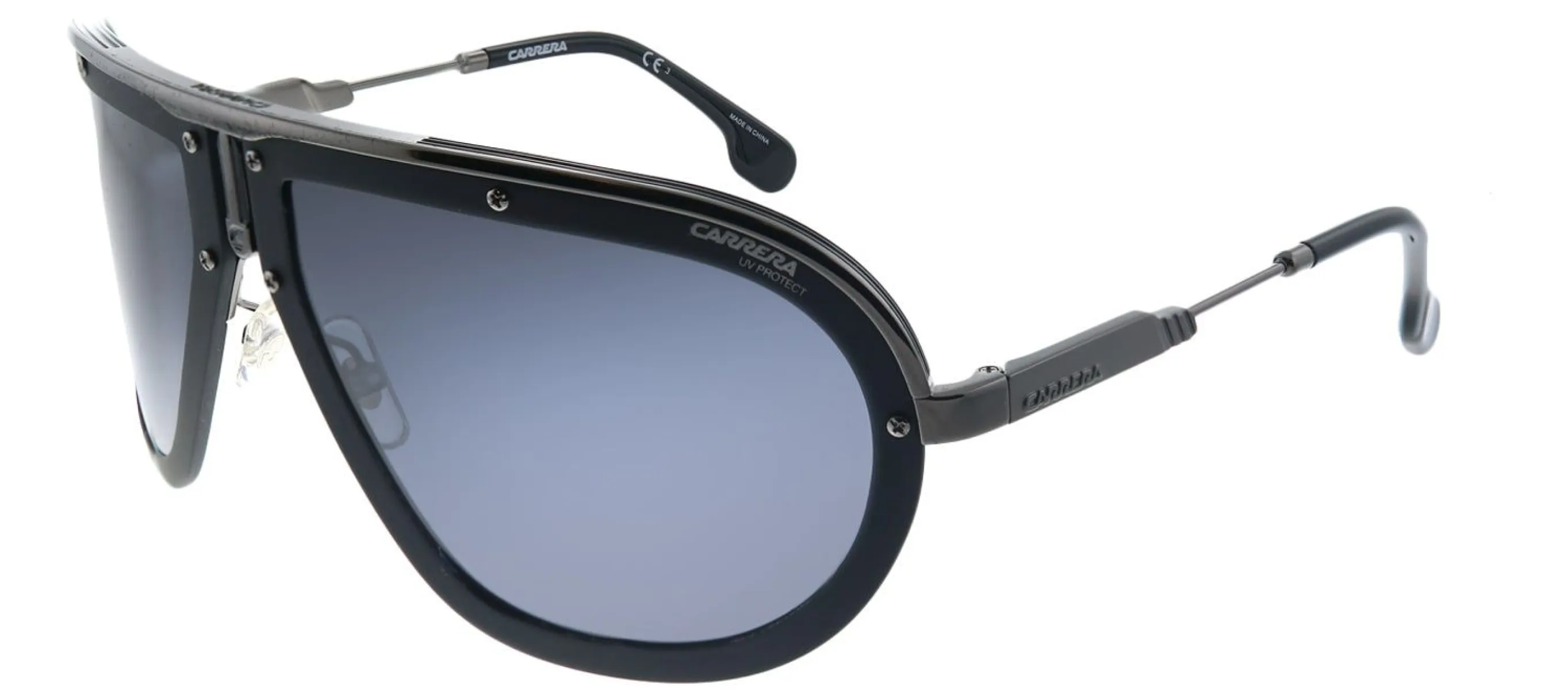 Carrera Chic Aviator Sunglasses Gunmetal Frame with Grey 