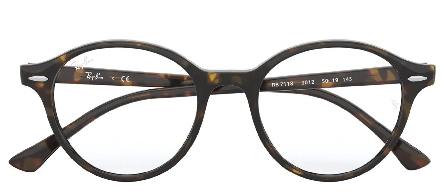 Ray-Ban RX 7118 2012 Round Plastic Havana Eyeglasses with Demo Lens sold by Gaffos