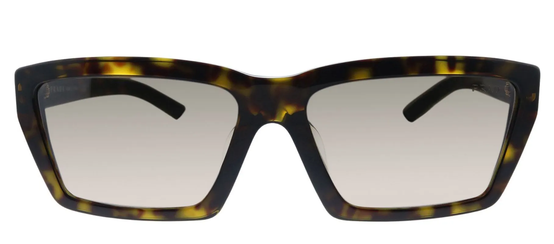 Prada PR 04VSF 2AU4P0 Rectangle Plastic Havana Sunglasses with Brown Mirror Lens sold by Gaffos