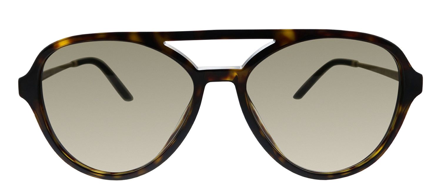 Prada PR 13WS 2AU3D0 Aviator Plastic Havana Sunglasses with Brown Gradient Lens sold by Gaffos