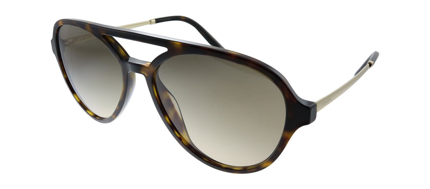 Prada PR 13WS 2AU3D0 Aviator Plastic Havana Sunglasses with Brown Gradient Lens sold by Gaffos product image thumbnail 2