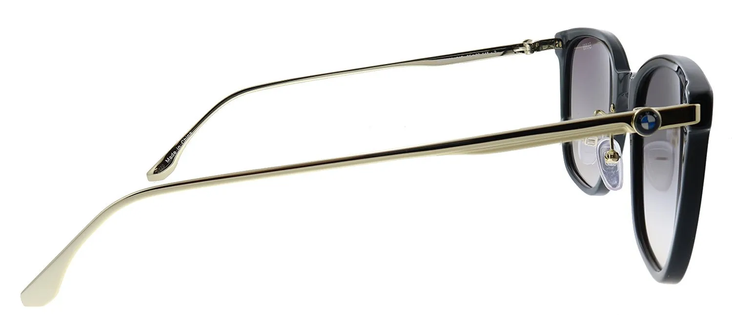 BMW BW 0008 01B Square Plastic Black Sunglasses with Grey Gradient Lens sold by Gaffos product image thumbnail 3