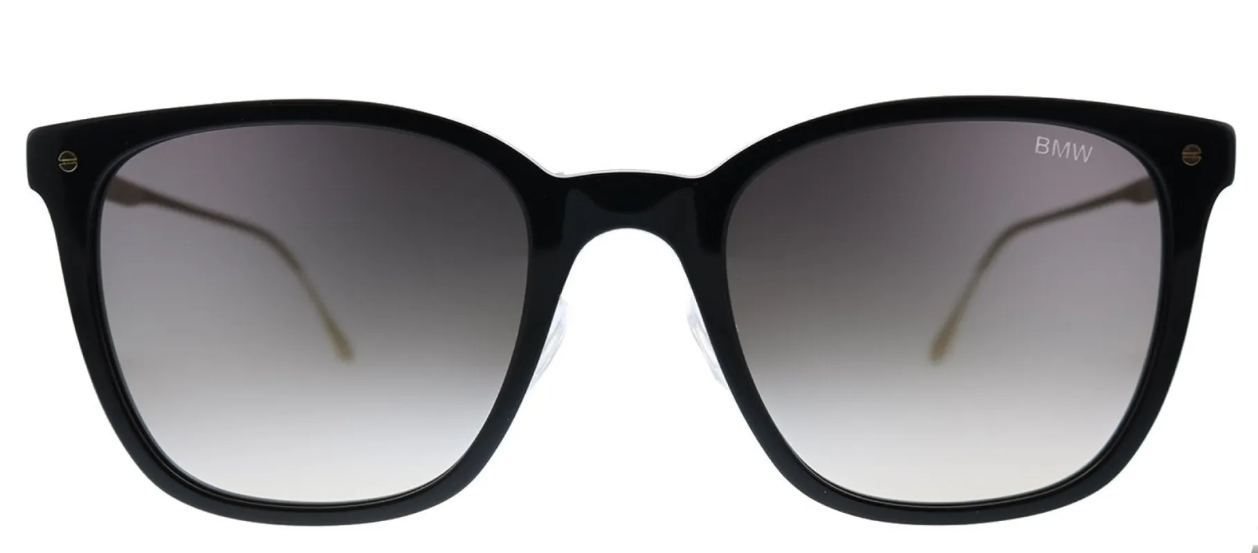 BMW BW 0008 01B Square Plastic Black Sunglasses with Grey Gradient Lens sold by Gaffos