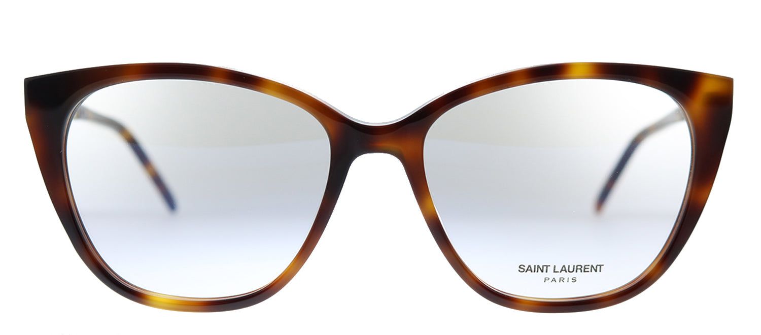 Saint Laurent SL M72 004 Cat-Eye Acetate Havana Eyeglasses with Demo Lens sold by Gaffos