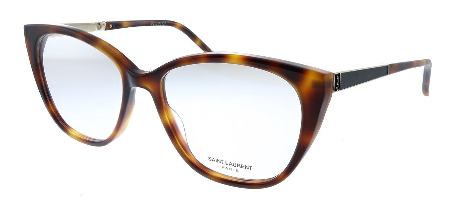 Saint Laurent SL M72 004 Cat-Eye Acetate Havana Eyeglasses with Demo Lens sold by Gaffos product image thumbnail 2