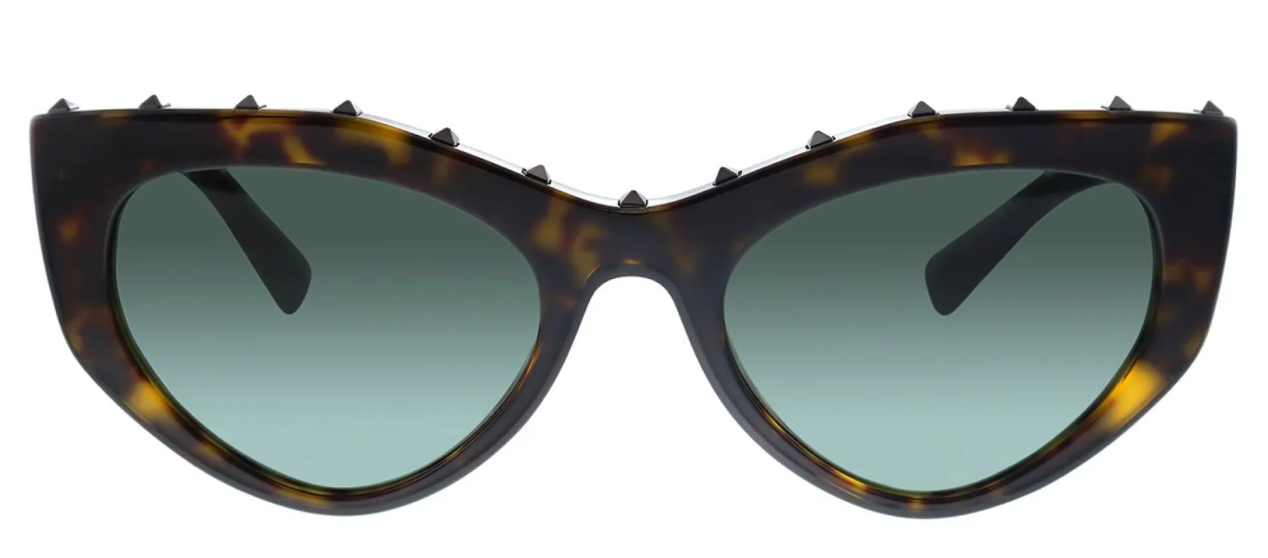 Valentino VA 4060 500271 Cat-Eye Plastic Black Sunglasses with Green Lens sold by Gaffos