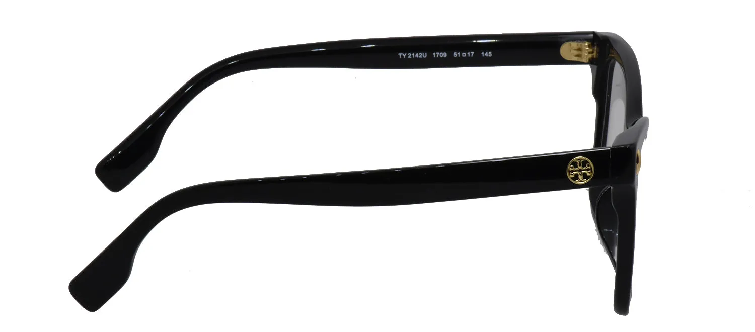 Tory Burch TY 2142U 1709 Cat-Eye Plastic Black Eyeglasses with Logo Stamped Demo Lenses sold by Gaffos product image thumbnail 5