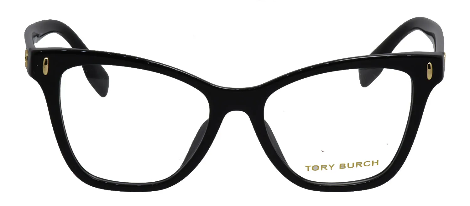 Tory Burch TY 2142U 1709 Cat-Eye Plastic Black Eyeglasses with Logo Stamped Demo Lenses sold by Gaffos
