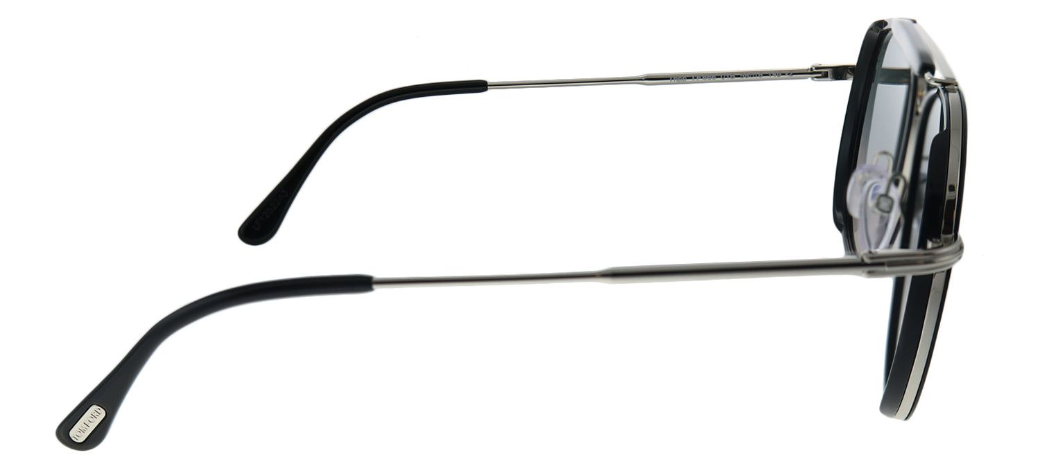 Tom Ford TF 666 01B Pilot Metal Black Sunglasses with Grey Gradient Lens sold by Gaffos product image thumbnail 3