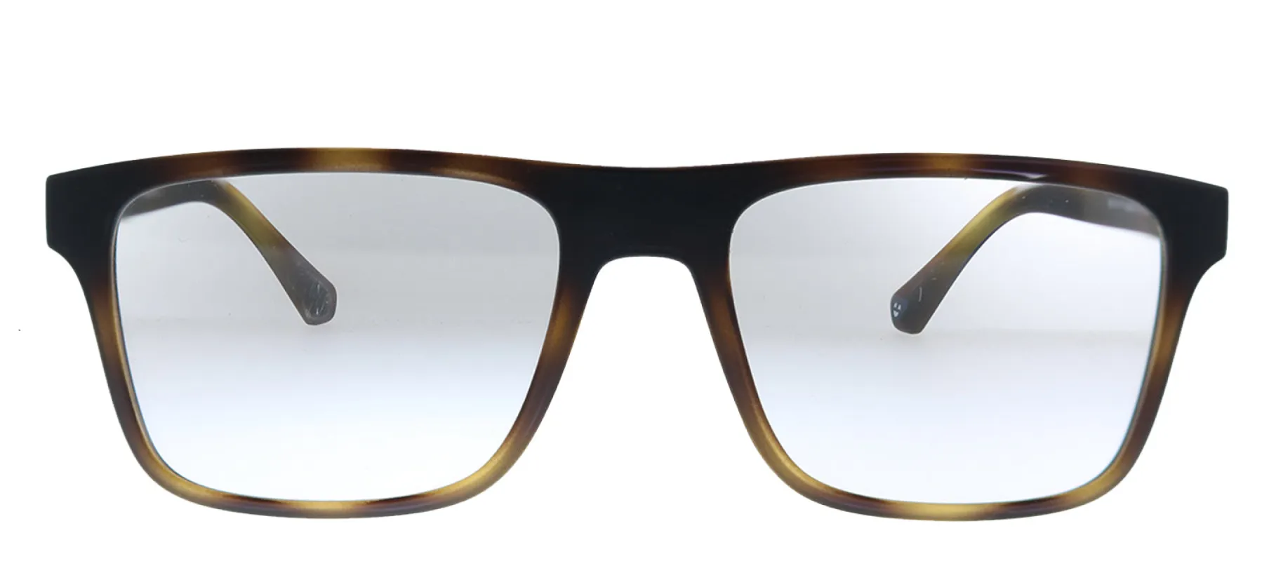 Emporio Armani EA 4115 50891W Rectangle Plastic Havana Sunglasses with Clear Clip On Lens sold by Gaffos