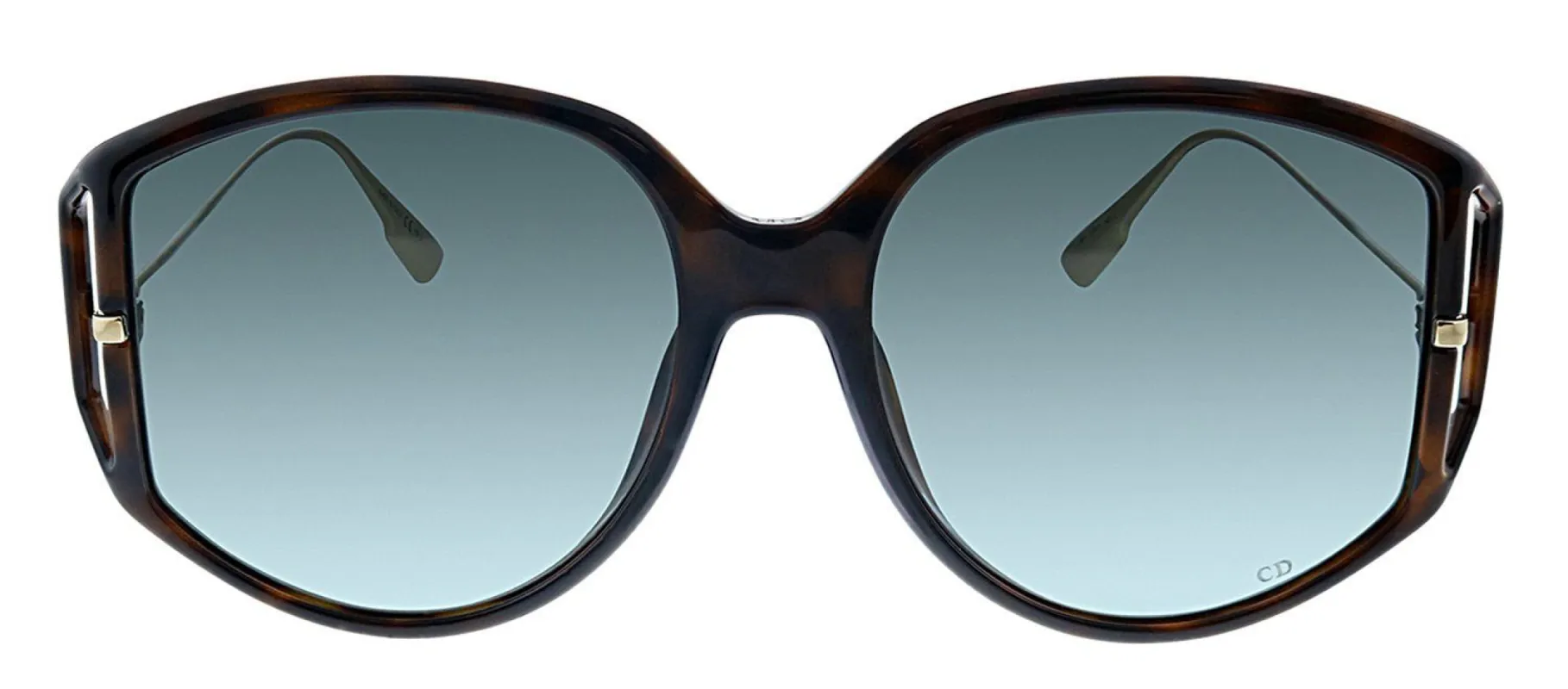 Dior CD Direction2 086 1I Geometric Plastic Tortoise Sunglasses with Grey Lens sold by Gaffos