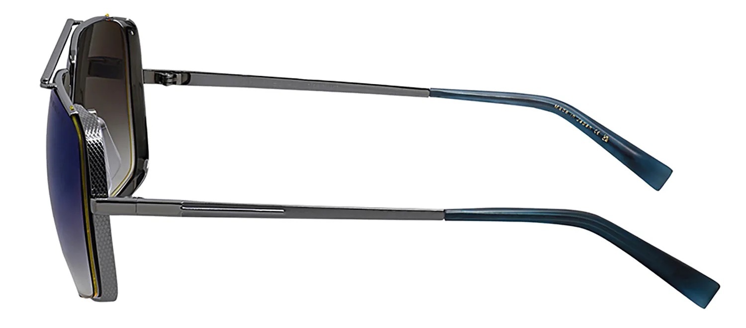 Dita DT DRX-2010 K-PLD Aviator Metal Silver Sunglasses with Soft Blue Mirror Gradient AR Lens sold by Gaffos product image thumbnail 3