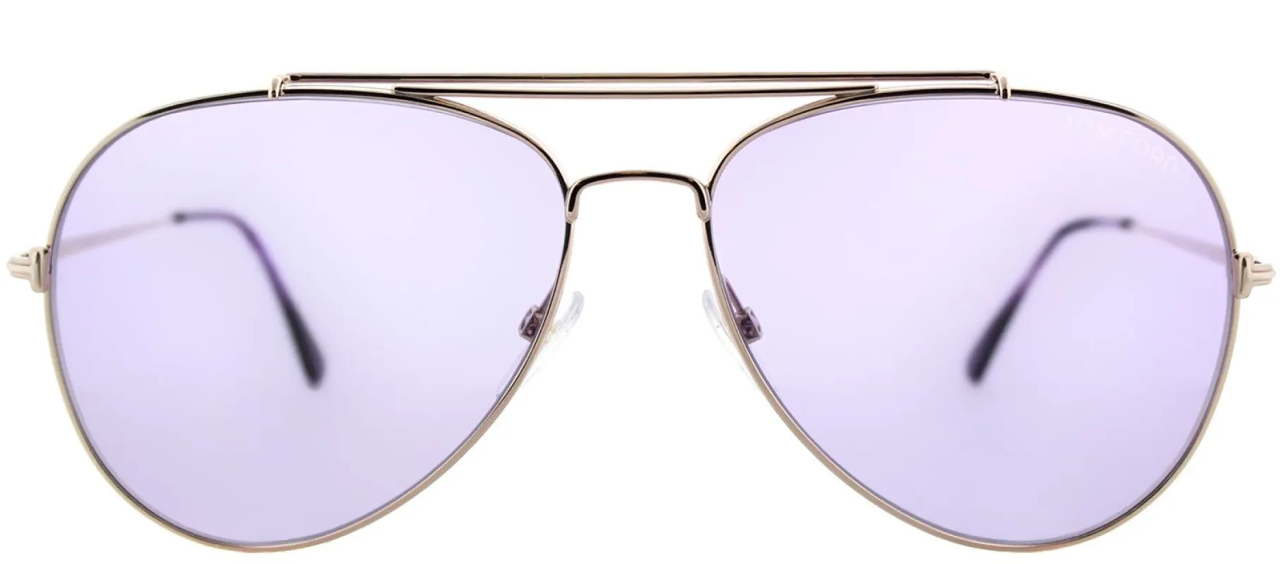 Tom Ford TF 497 28Y Aviator Metal Gold Sunglasses with Violet Lens sold by Gaffos