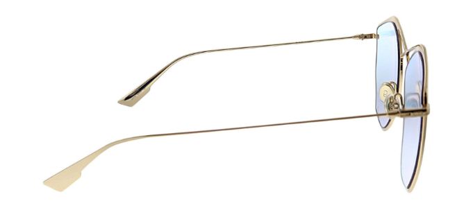 Dior CD Stellaire4 000 TE Geometric Metal Gold Sunglasses with Purple Gradient Lens sold by Gaffos