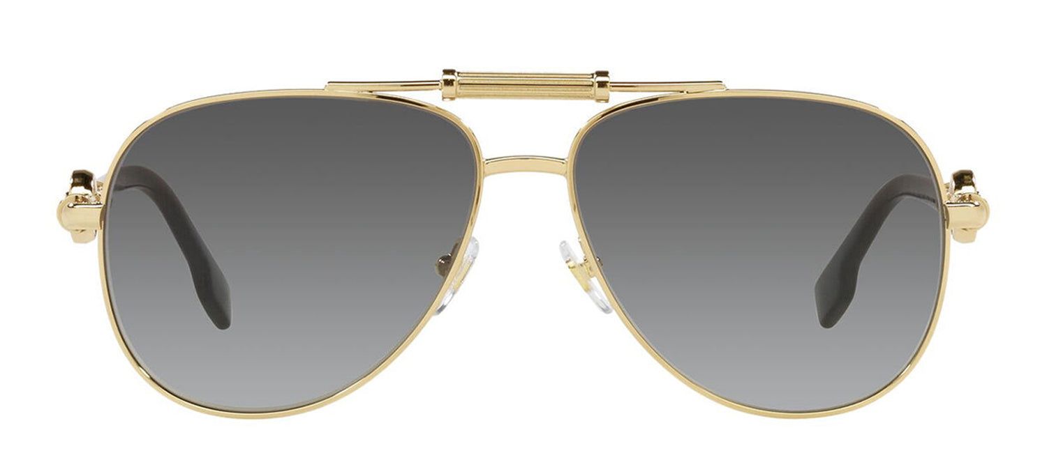 Versace VE 2236 100211 Pilot Metal Gold Sunglasses with Grey Gradient Gradient Lens sold by Gaffos product image thumbnail 2