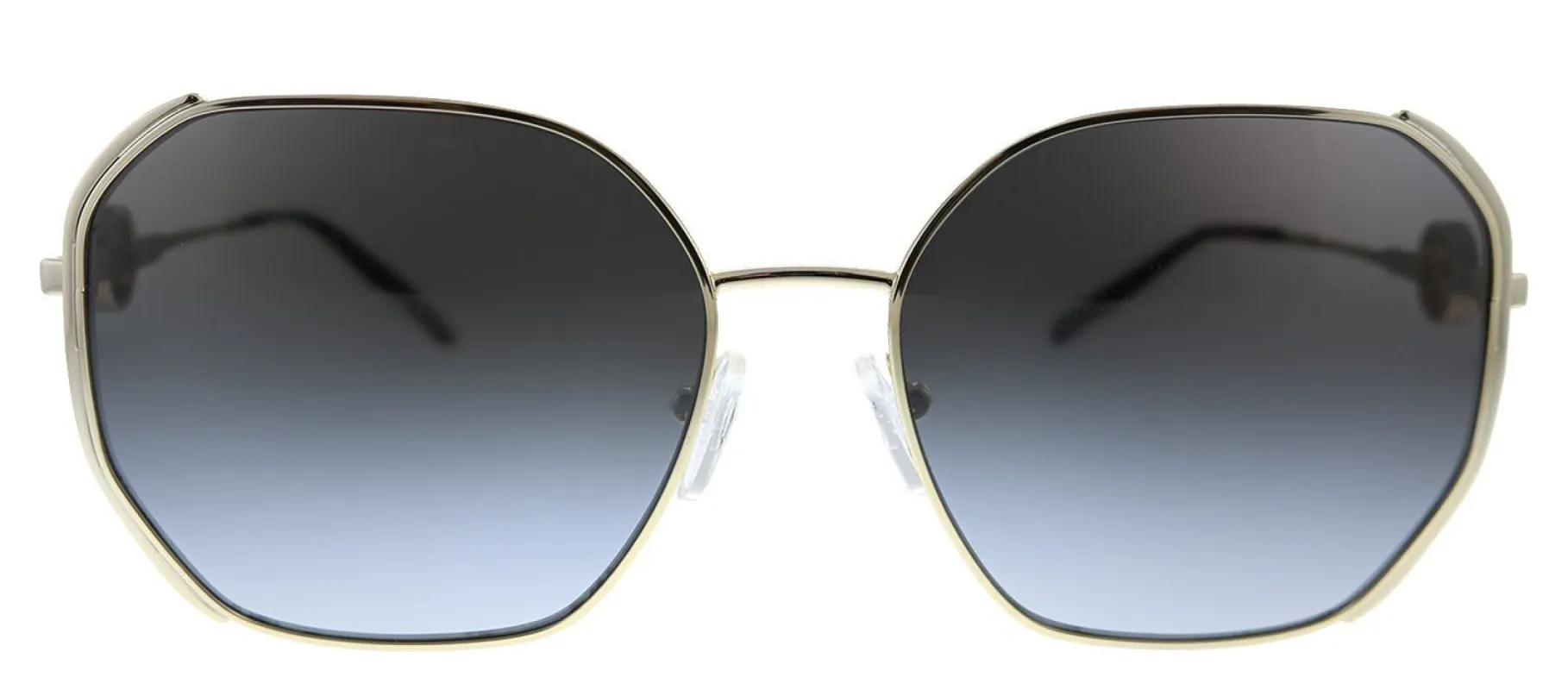 Michael Kors Santorini MK 1074B 10148G Square Plastic Gold Sunglasses with Grey Gradient Lens sold by Gaffos