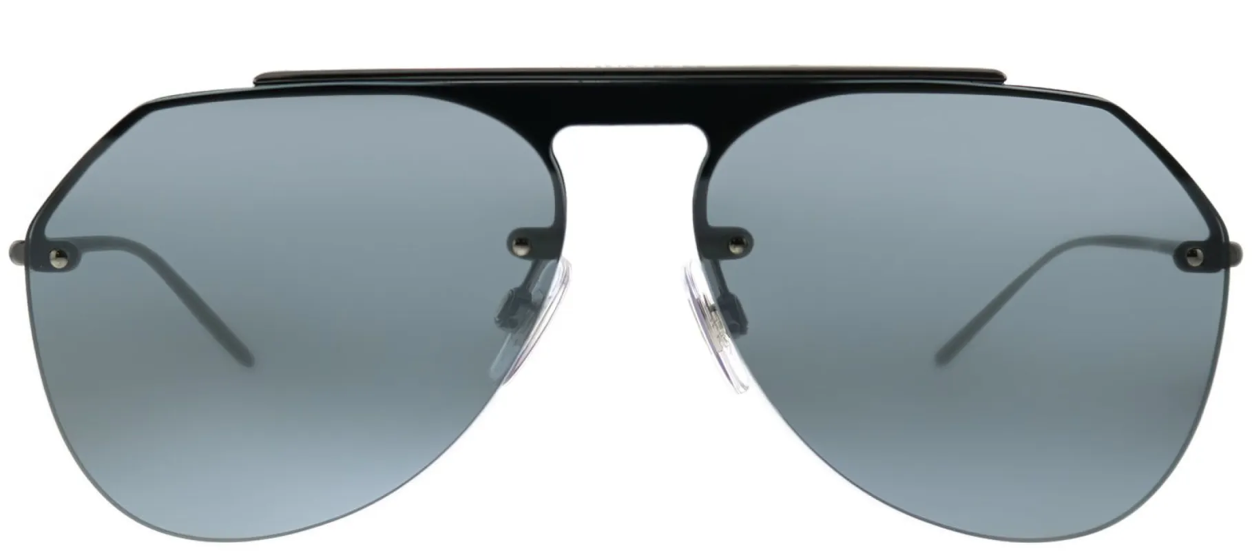 Dolce & Gabbana DG 2213 04/6G Aviator Metal Ruthenium/ Gunmetal Sunglasses with Grey Mirror Lens sold by Gaffos