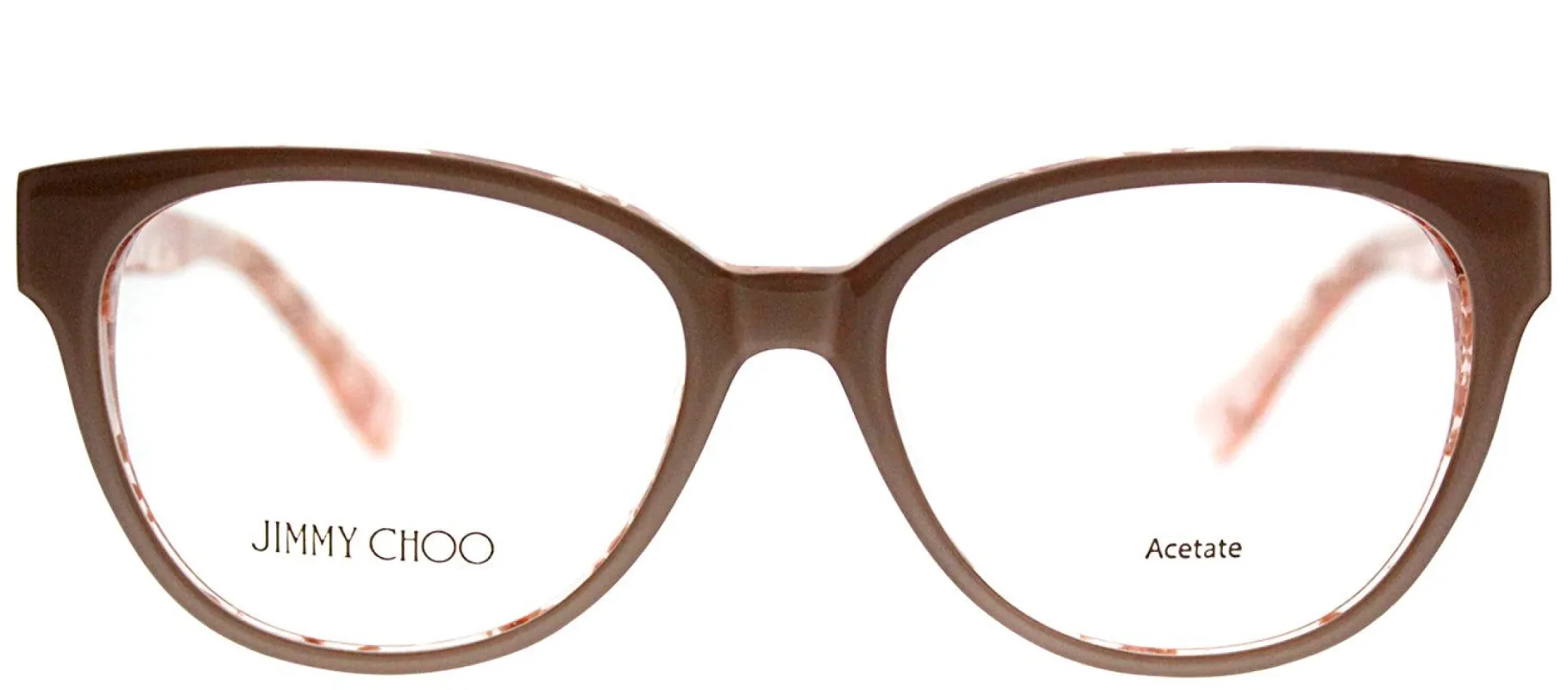 Jimmy Choo JC 141 J42 Cat-Eye Plastic Pink Eyeglasses with Demo Lens sold by Gaffos