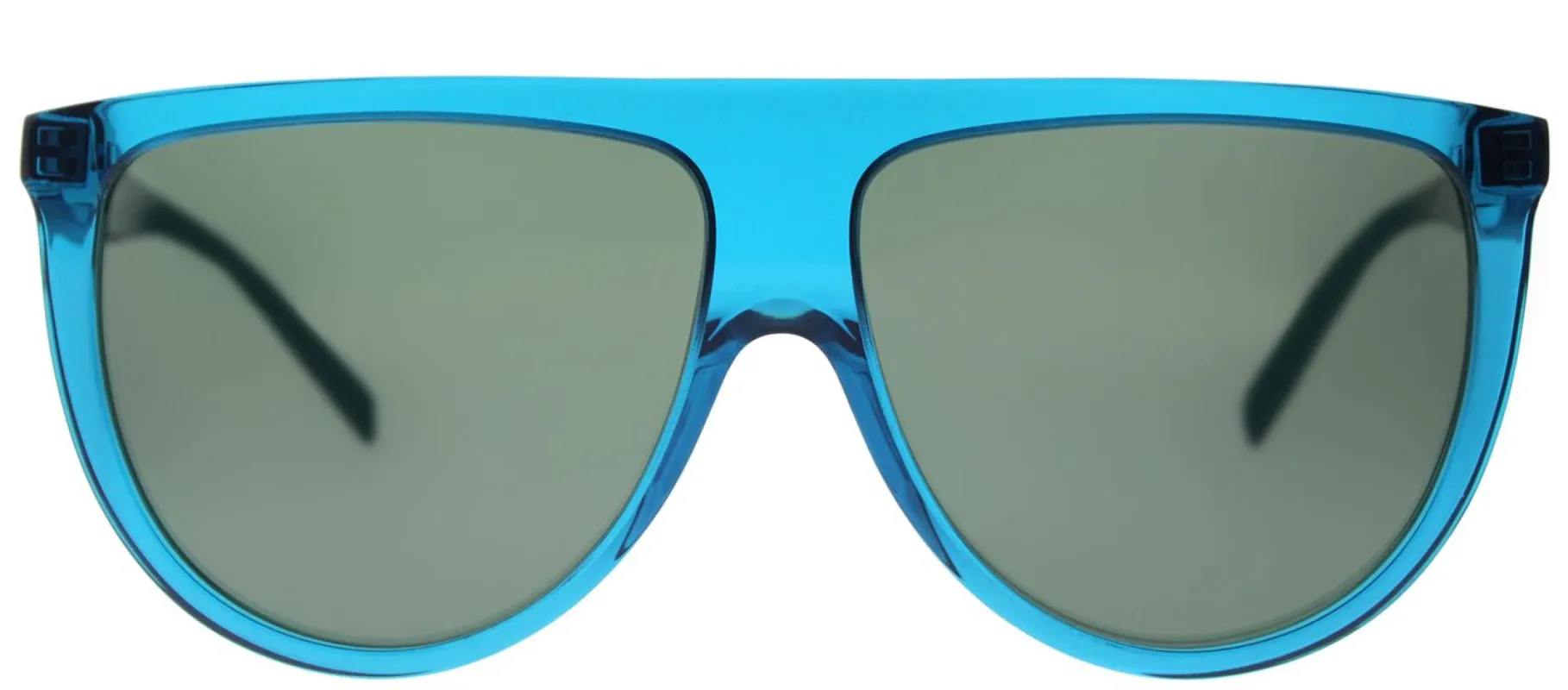 Celine CL 41435 T91 Round Plastic Blue Sunglasses with Green Lens sold by Gaffos