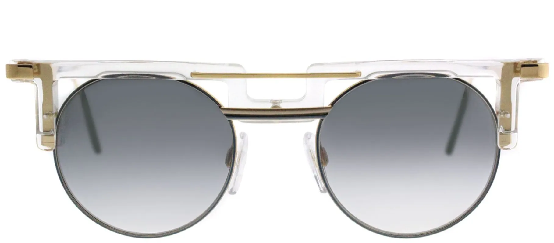 Cazal Cazal 745 005SG Round Plastic Clear Sunglasses with Grey Gradient Lens sold by Gaffos