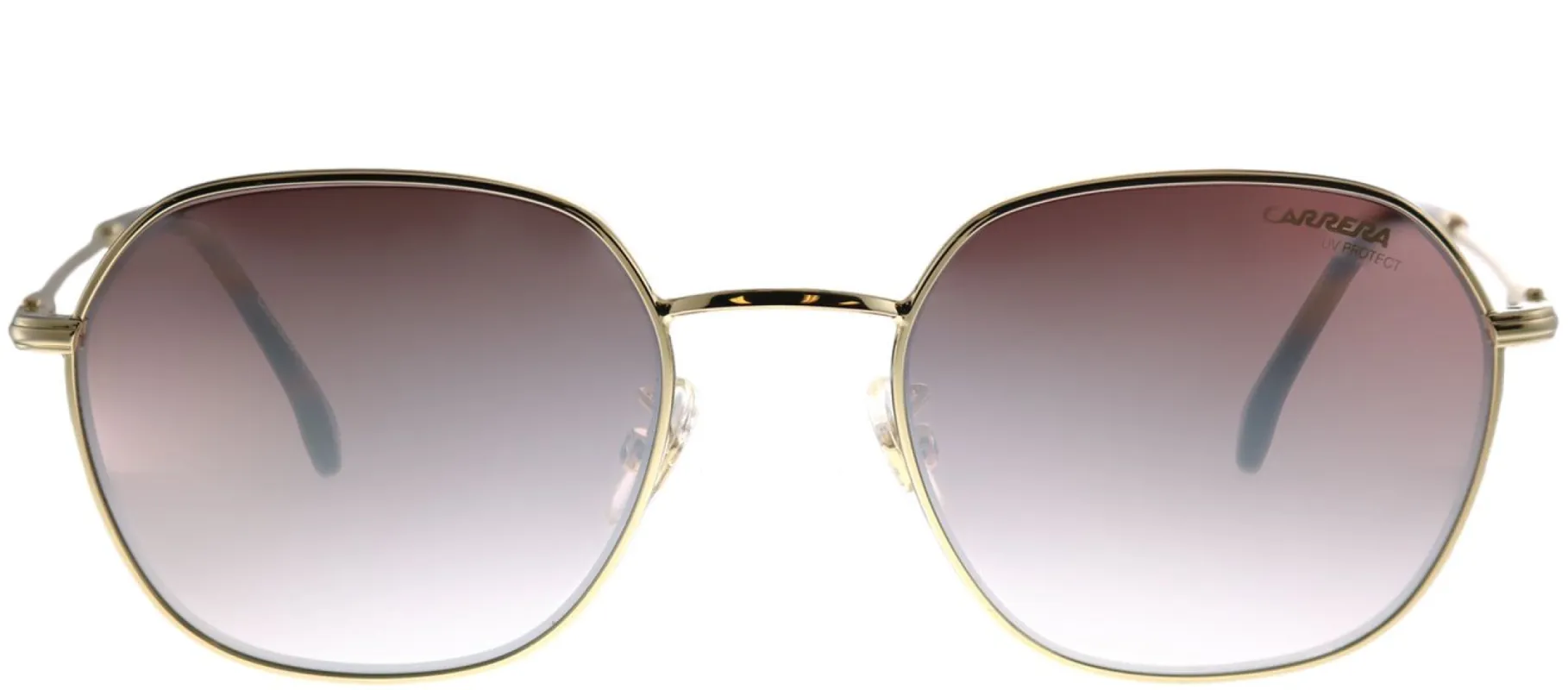 Carrera CA Carrera180/F/S 06J Geometric Metal Gold Sunglasses with Brown Mirror Lens made by Gaffos