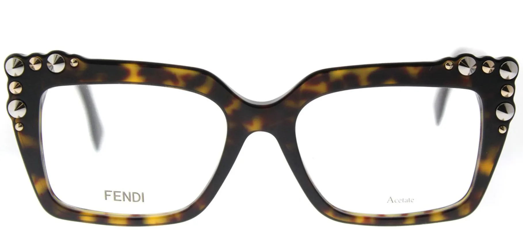 Fendi FF 0262 086 Square Plastic Tortoise/ Havana Eyeglasses with Demo Lens sold by Gaffos