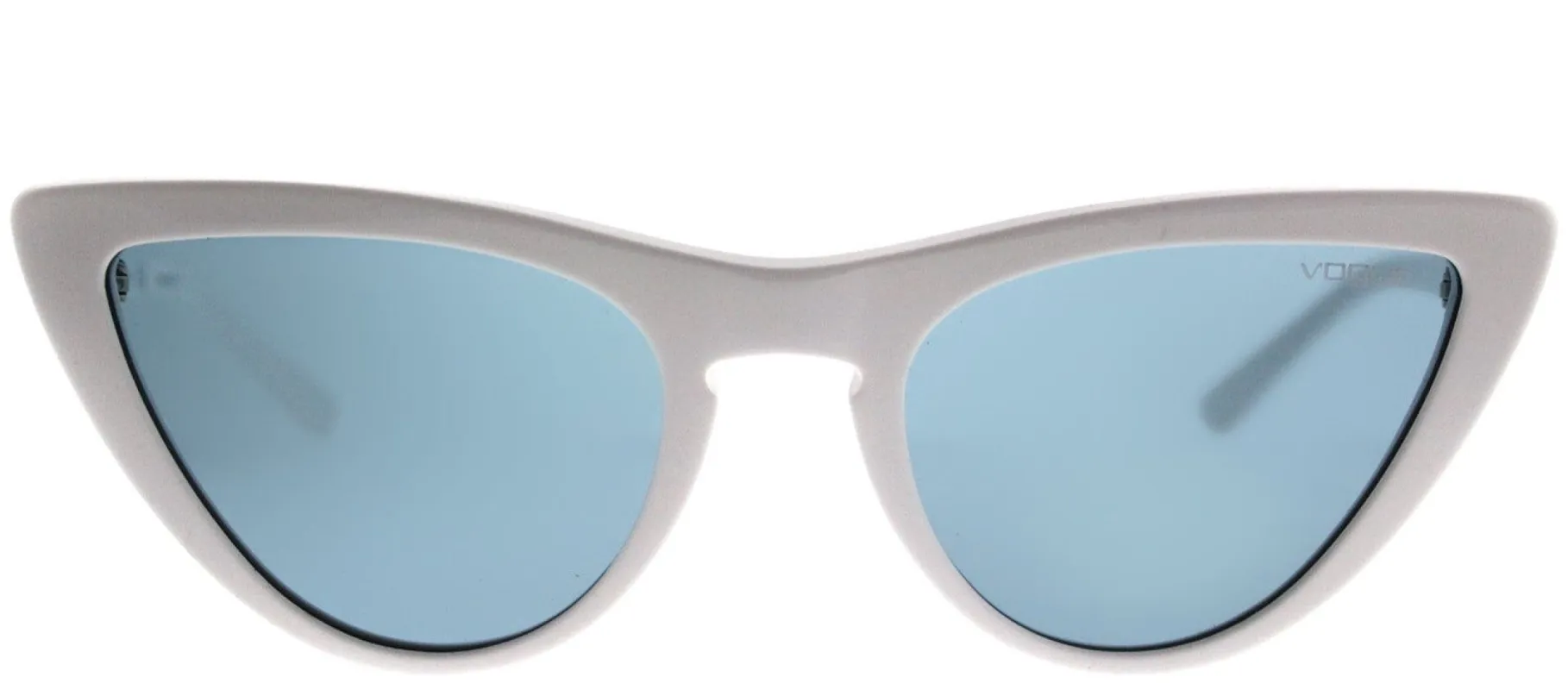 Vogue VO 5211S 260480 Cat-Eye Plastic Ivory/ White Sunglasses with Blue Lens sold by Gaffos