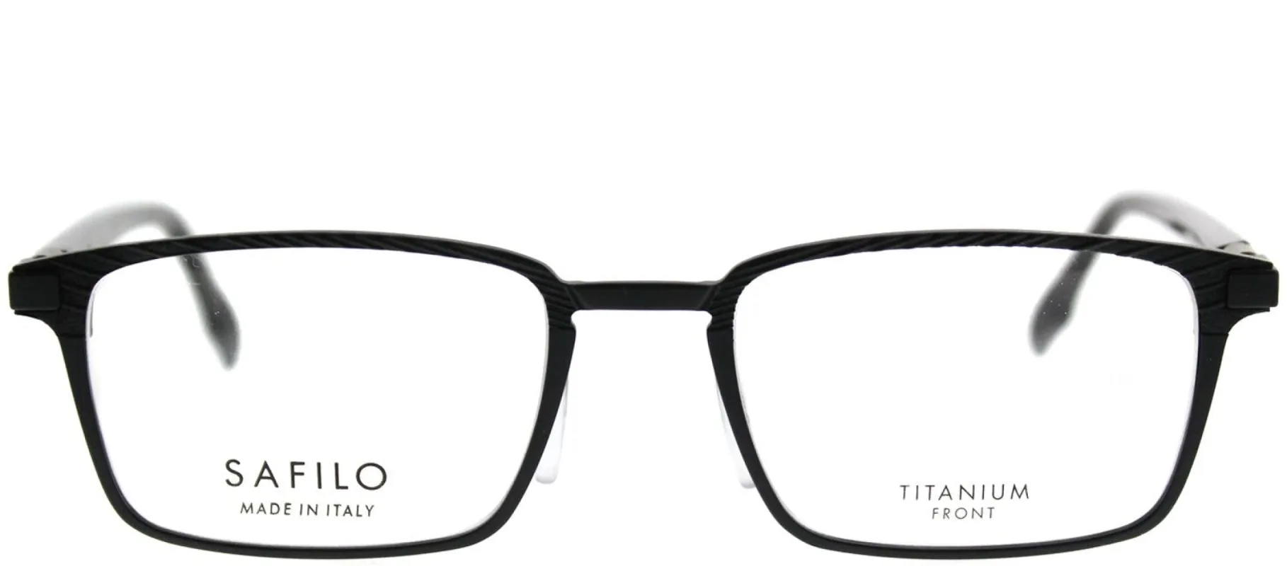 Safilo SA Forgia02 003 Rectangle Metal Black Eyeglasses with Demo Lens sold by Gaffos