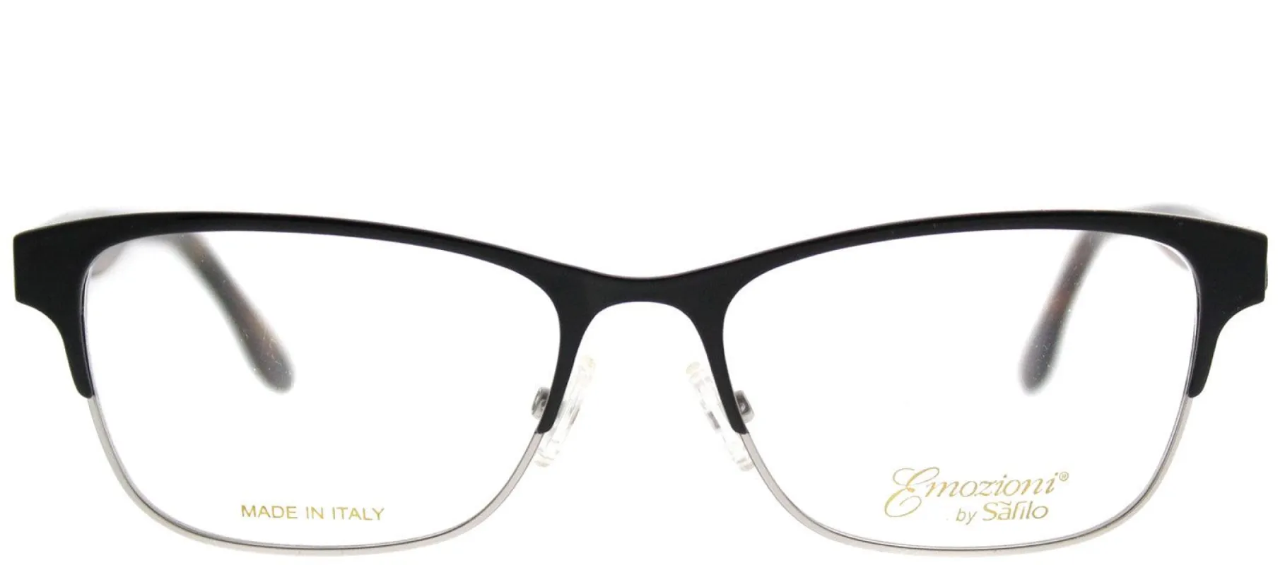 Emozioni EM 4371 WR7 Rectangle Metal Black Eyeglasses with Demo Lens sold by Gaffos