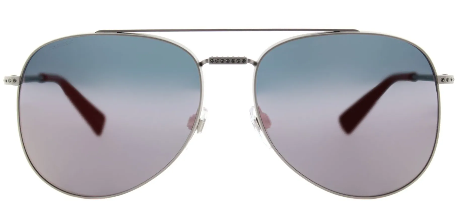 Valentino VA 2007B 30155R Aviator Metal Silver Sunglasses with Pink Mirror Lens sold by Gaffos