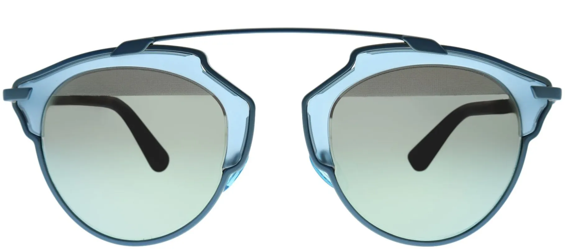 Dior CD SoReal RMJ LH Fashion Metal Blue Sunglasses with Blue Mirror Lens sold by Gaffos