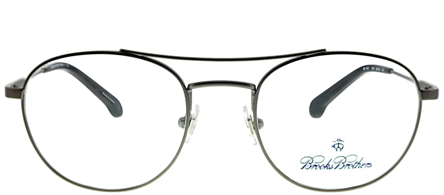 Brooks Brothers BB 1060 1670 Oval Metal Ruthenium/ Gunmetal Eyeglasses with Demo Lens sold by Gaffos