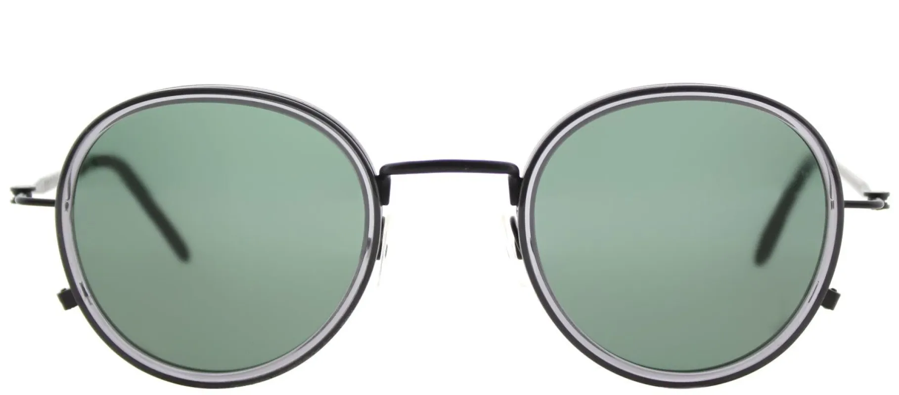 Tomas Maier TM 0010S 001 Round Plastic Black Sunglasses with Green Lens sold by Gaffos