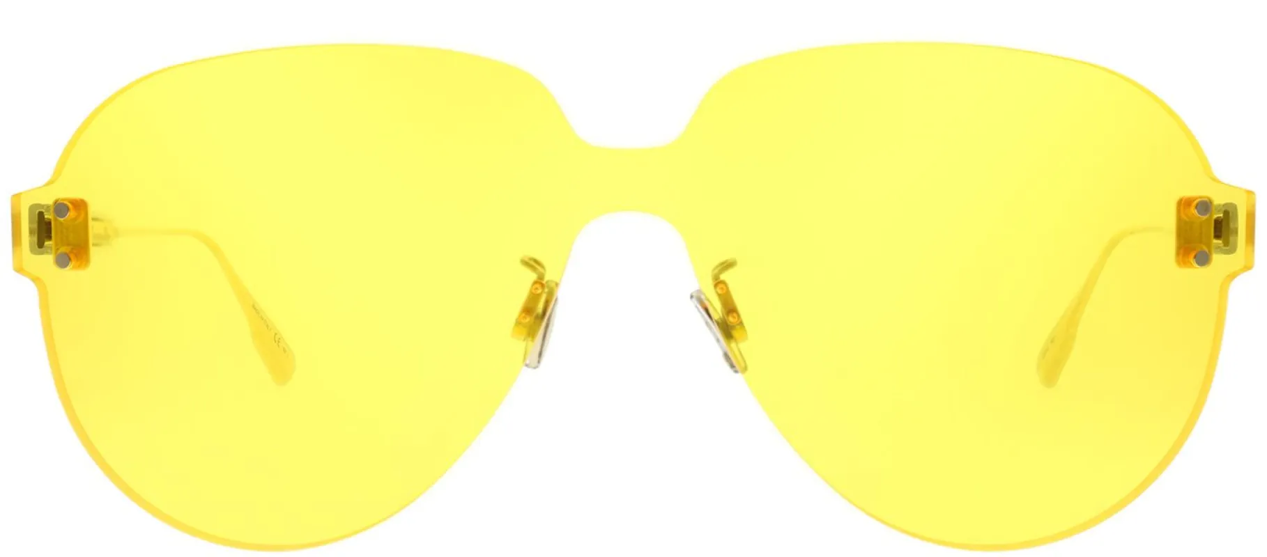 Dior CD ColorQuake3 40G HO Aviator Plastic Yellow Sunglasses with Yellow Lens sold by Gaffos